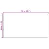 vidaXL Teppichl&auml;ufer Grau 80 x 150 cm Stoff