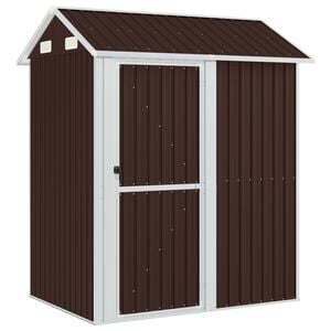 vidaXL Ger&auml;tehaus Braun 192x152,5x237 cm Verzinkter Stahl