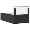 vidaXL Tagesbett mit Schubladen Schwarz 100 x 200 cm Holzwerkstoff
