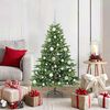 vidaXL K&uuml;nstlicher Weihnachtsbaum mit 150 LEDs Gr&uuml;n 120 cm PE und PVC