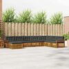 vidaXL Sofagarnituren 8 pcs Natur und Anthrazit Massivholz Akazie