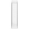vidaXL Gabione mit Hochbogen 100x50x200/220 cm Verzinktes Eisen