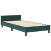 vidaXL Boxspringbett mit Kopfteil Dunkelgr&uuml;n 180 x 200 cm Samt