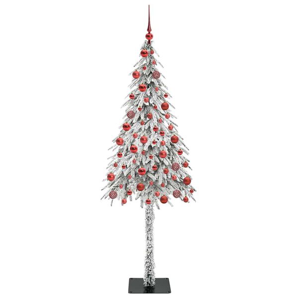 vidaXL Weihnachtsbaum mit 300 LEDs Wei&szlig; 180 cm PE und Stahl