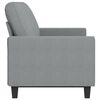 vidaXL 3-Sitzer-Sofa Hellgrau 180 cm Stoff