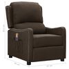 vidaXL Massagesessel Dunkelbraun Stoff
