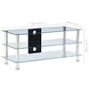 vidaXL TV-Tisch Transparent 90 x 40 x 40 cm Geh&auml;rtetes Glas