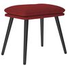 vidaXL Fu&szlig;hocker Weinrot 45x29,5x35 cm Stoff