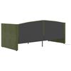 vidaXL Tagesbett USB Dunkelgr&uuml;n Samt 90x200 cm