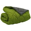 vidaXL Winterbettdecke Gr&uuml;n und Anthrazit 220 x 200 cm Mikrofaser