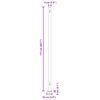 vidaXL Seitenmarkise Ausziehbar 180x600 cm Rot