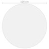 vidaXL Tischfolie Matt Ø 120 cm 1,6 mm PVC