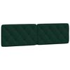 vidaXL Bett mit Matratze Dunkelgr&uuml;n 180x200 cm Samt