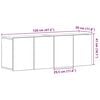 vidaXL TV-Schr&auml;nke 2 Stk. Schwarze Eiche 120 x 30 x 41 cm Holzwerkstoff