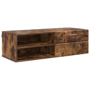 vidaXL Holzschrank 100,5 x 39 x 30 cm Ger&auml;ucherte Eiche Holzwerkstoff