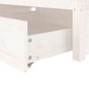 vidaXL Bett mit Schubladen Wei&szlig; 90x200 cm