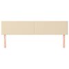 vidaXL Kopfteile 2 Stk. Creme 100x5x78/88 cm Stoff