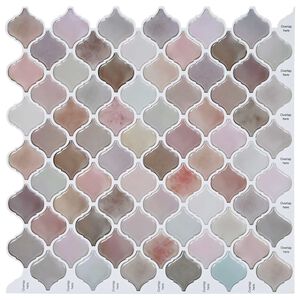 vidaXL Lanturn Fliese 10 pcs Beige 27 x 27 cm Polyurethan und PET