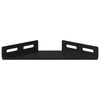 vidaXL Eckhalter 2 pcs Schwarz 138,5 x 50,5 x 16 mm Eisen