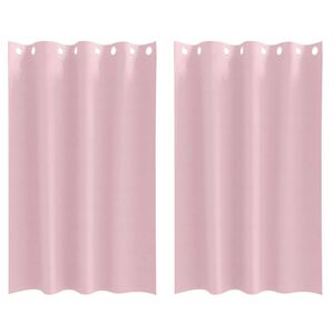 vidaXL Verdunkelungs-Vorh&auml;nge mit Ringen 2 pcs Babyrosa 175 x 140 cm