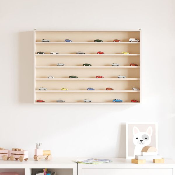 vidaXL Sammlervitrine aus Holz mit 6 Regalen 80x8,5x55 cm