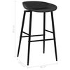 vidaXL 7-tlg. Bar-Set Schwarz