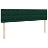 vidaXL Ottoman-Bett mit Matratze Dunkelgr&uuml;n 200x200 cm Samt