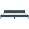 vidaXL Bettgestell ohne Matratze Dunkelblau 200x200 cm Samt
