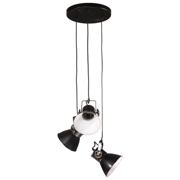 vidaXL H&auml;ngelampe 25 W Schwarz 30x30x100 cm E27