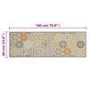 vidaXL K&uuml;chenteppich Waschbar Hexagon Pastell 60x180 cm Samt