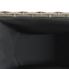 vidaXL Pflanzk&uuml;bel mit Rollen 2 Stk. Grau 107x32x38 cm Poly Rattan