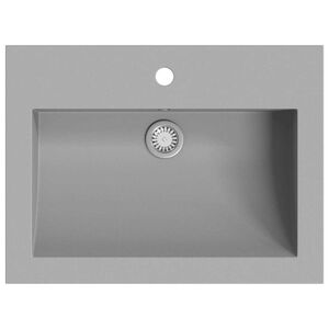 vidaXL Granitbecken 600&times;450&times;120 mm Grau