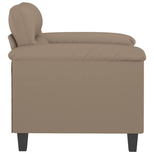 vidaXL Sessel Cappuccino-Braun 60 cm Kunstleder