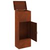 vidaXL Paketdrop-Box Rostig 44,5 x 29 x 110,5 cm Wetterfeststahl