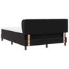 vidaXL Boxspringbett mit Matratze Schwarz 140 x 200 cm Samt
