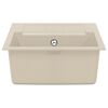 vidaXL Waschbecken Beige 620 x 500 mm 80% Quarz und 20% Harz
