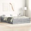vidaXL Bettgestell Grau Sonoma 120x190 cm