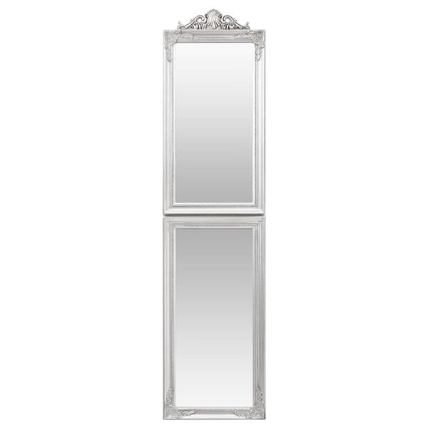 vidaXL Standspiegel Silbern 50x200 cm