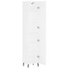 vidaXL Highboard Wei&szlig; 34,5x34x180 cm Holzwerkstoff