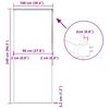 vidaXL Duschrollo mit Kassette 100x240 cm Stoffbreite 96 cm