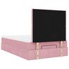 vidaXL Ottoman-Bett mit Matratzen & LEDs Rosa 120x200 cm Samt