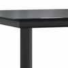 vidaXL 7-tlg. Garten-Essgruppe mit Kissen Schwarz Poly Rattan Glas