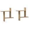 vidaXL Wandregale 2 Stk. Artisan-Eiche 50x12x50 cm Holzwerkstoff