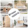 vidaXL Kopfschraube 2 pcs Silber M7 x 40 mm Stahl