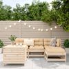 vidaXL 5-tlg. Garten-Sofagarnitur Massivholz Kiefer