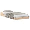 vidaXL Bettrahmen Natur 80 x 210 cm Massives Kiefernholz