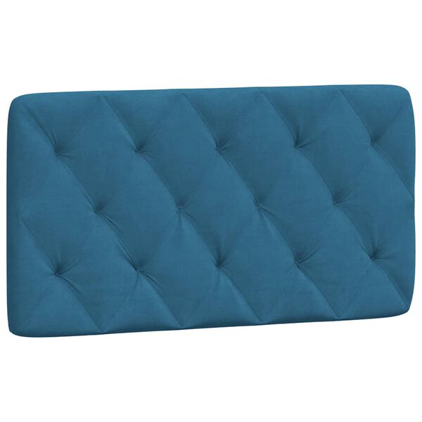 vidaXL Kopfteil-Kissen Blau 100 cm Samt