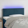 vidaXL LED Kopfteil Dunkelblau 100x5x78/88 cm Samt
