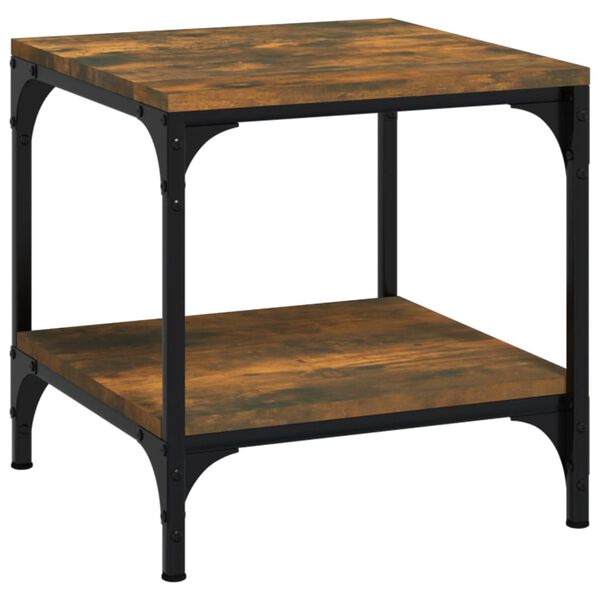 vidaXL Couchtisch R&auml;uchereiche 50x50x40 cm Holzwerkstoff