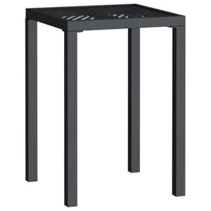 vidaXL Gartentisch Anthrazit 50x50x72 cm Stahl